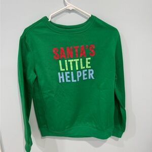 BUNDLE TWO Wondershop Green Crew Fleece Sweatshirts SIZE XL/16kids & Size 4/5T